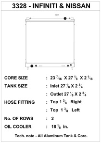 Nissan Titan 04-14 Kylare CSF Radiators
